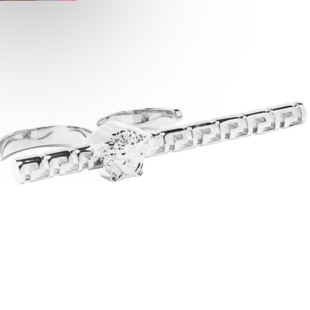 Versace Greca Logo Medusa Head Ring - Picture 4 of 9